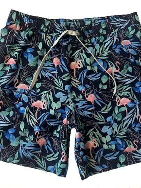 Sonoma Swim Trunks Shorts Men Medium Multicolor Tropical Mesh Pockets Lined